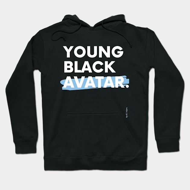 Young Black Avatar (Version V) Hoodie by RJ Tolson's Merch Store